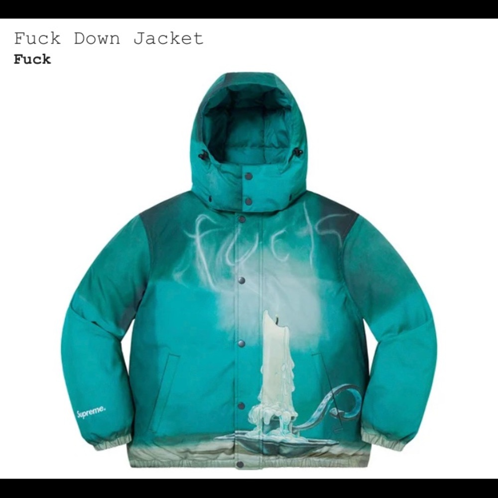 Supreme Fuc* Down Coat - Picture 2 of 8